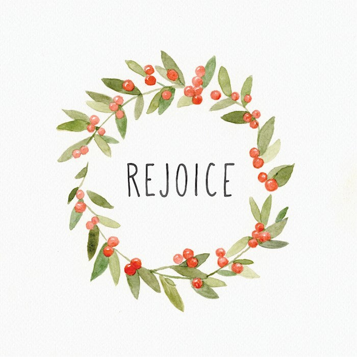 Boxed Cards: Pack of 6 - Christmas-Rejoice (Luke 1:46-47)