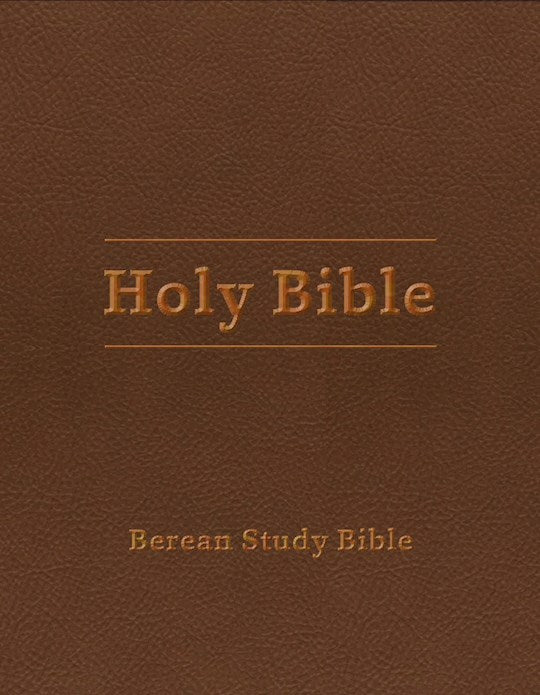 Berean Study Bible-Tan Leatherlike