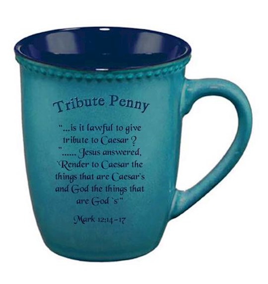 Mug-Tribute Penny (15 oz)-Teal Stoneware (