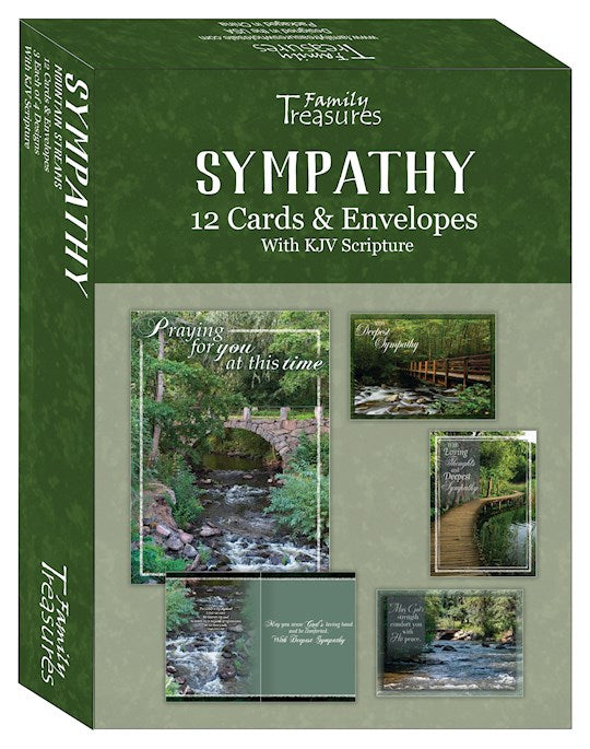Boxed Card-Sympathy-Mountain Streams (Box Of 12)