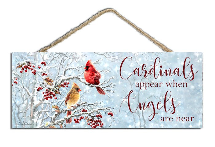 Sign-Cardinals Appear w/Foil &amp; Glitter (4 x 10)