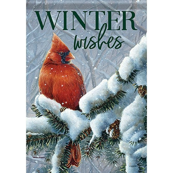 Flag-Garden-Durasoft-Peaceful Cardinal (12.5&quot; x 18&quot;)