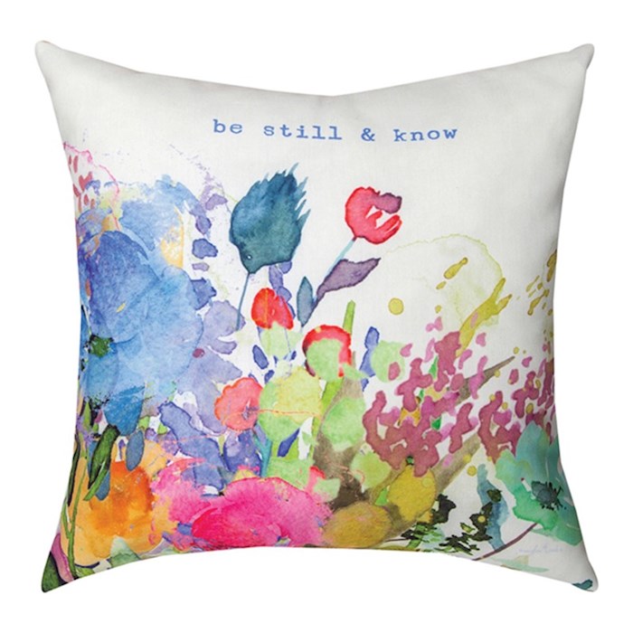 Pillow-Extravagant Love/Be Still &amp; Know (18" x 18")