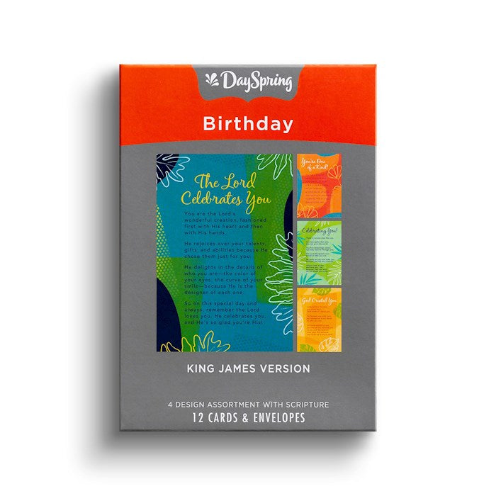 Boxed Card-Birthday-Geometric (Box Of 12)-J5127