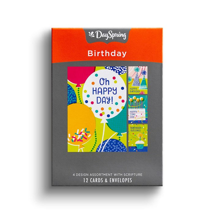 Boxed Card-Birthday-Icons (Art) (Box Of 12)-J5126