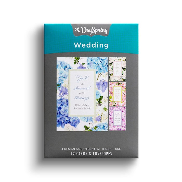 Boxed Card-Wedding-Floral (Box Of 12)-J5122