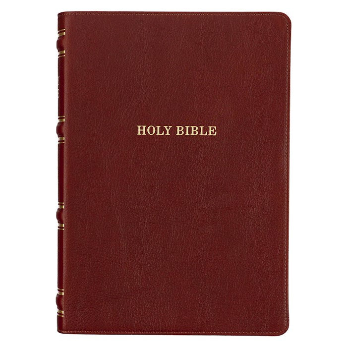 KJV Study Bible-Saddle Tan Full Graine Leather Indexed