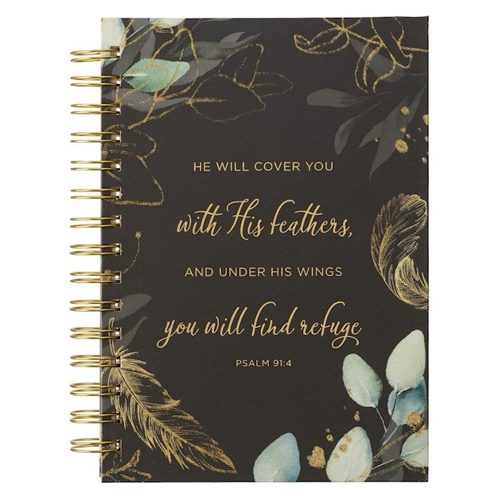 Lg Wire Journal He Will Cover You Psalm 91:4