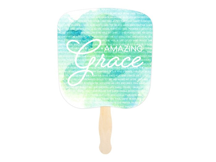 Hand Fan-Amazing Grace (Pack of 50)