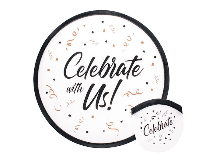 Foldable Hand Fan-Celebrate With Us (Pack Of 6)