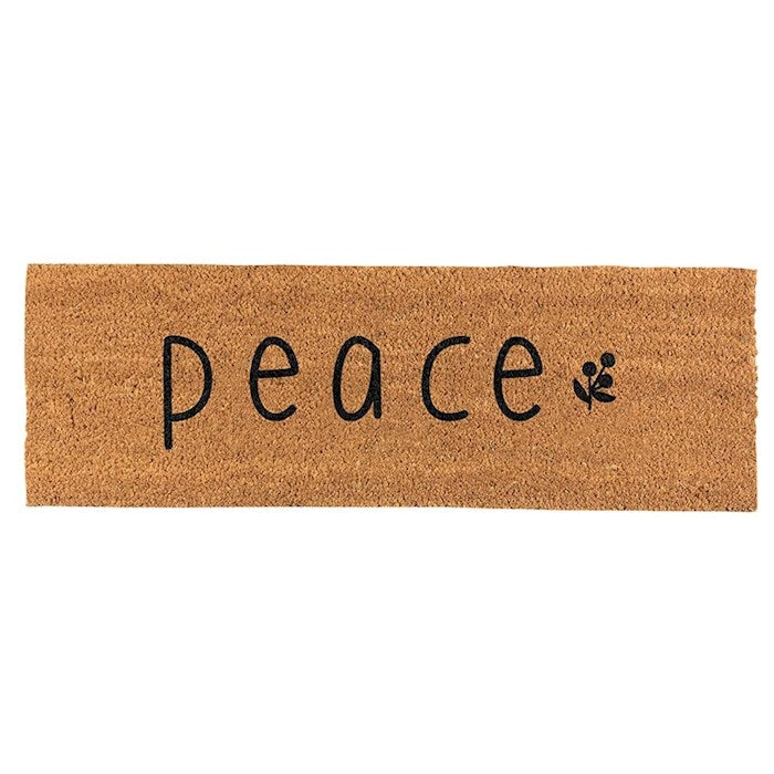 Coir Doormat-Peace (30" x 10")