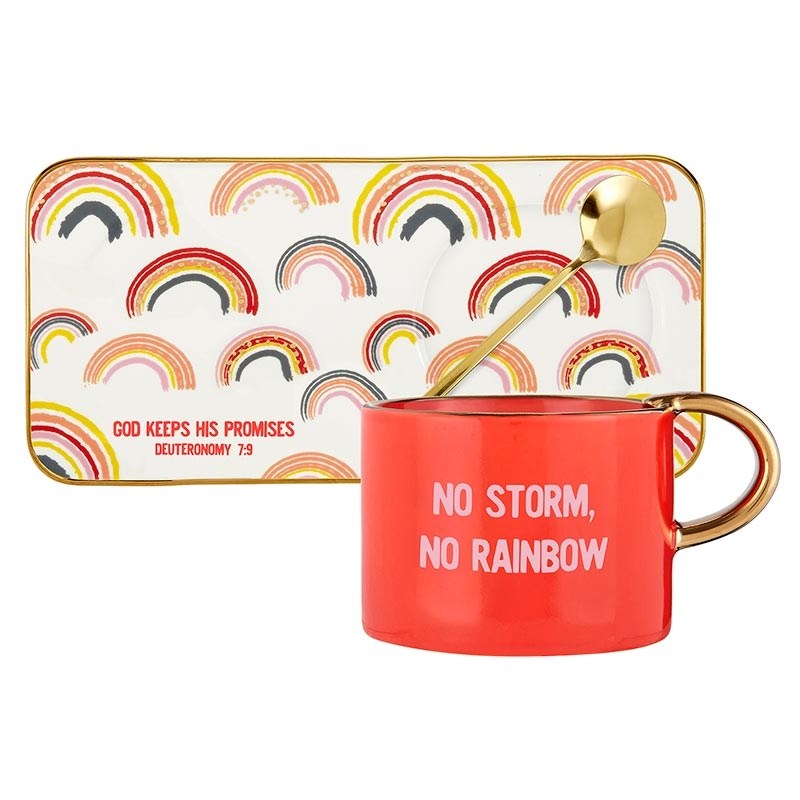 Mug With Tray-God Keeps His Promises (6 Oz Mug w/9.5&quot; x 4.7&quot; x 3&quot; Tray)