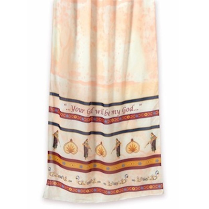 Scarf-Your God Will Be My God (90" x 36")-Polyester (