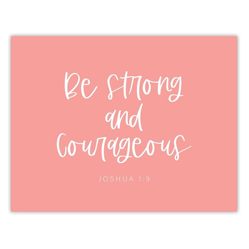 Magnet-Be Strong And Courageous (2.625&quot; x 3.375&quot;) (Pack Of 6)