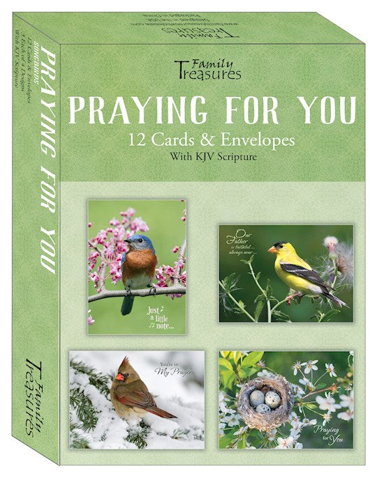 Boxed Card-Praying For You-Songbirds (Box Of 12)