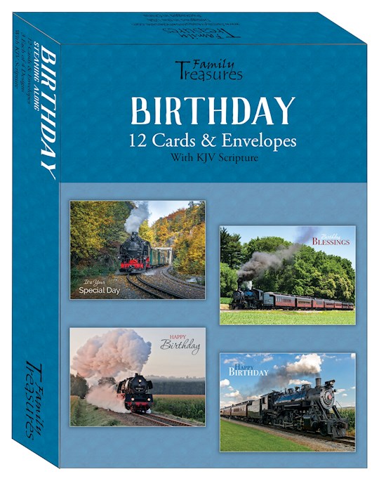 Boxed Card-Birthday-Steaming Along (Box Of 12)