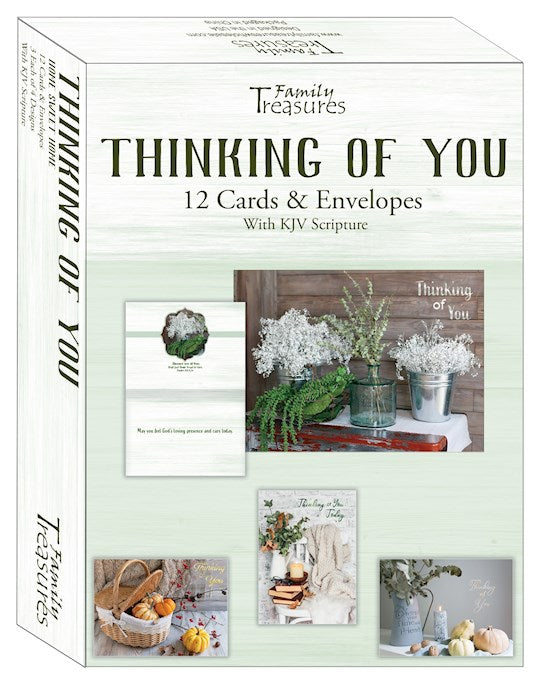 Boxed Card-Thinking Of You-Home Sweet Home (Box Of 12)