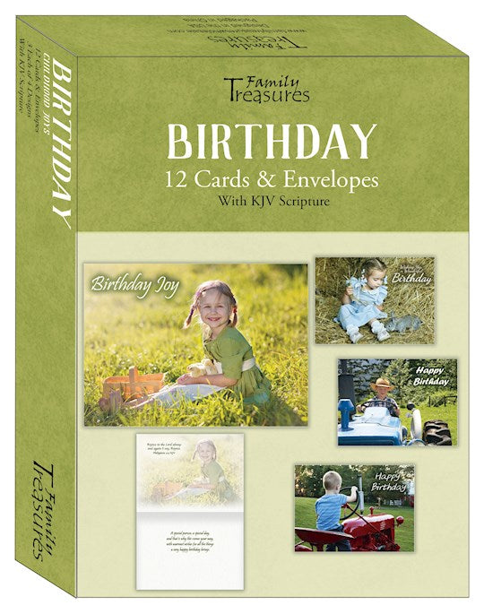 Boxed Card-Birthday-Childhood Joys (Box Of 12)