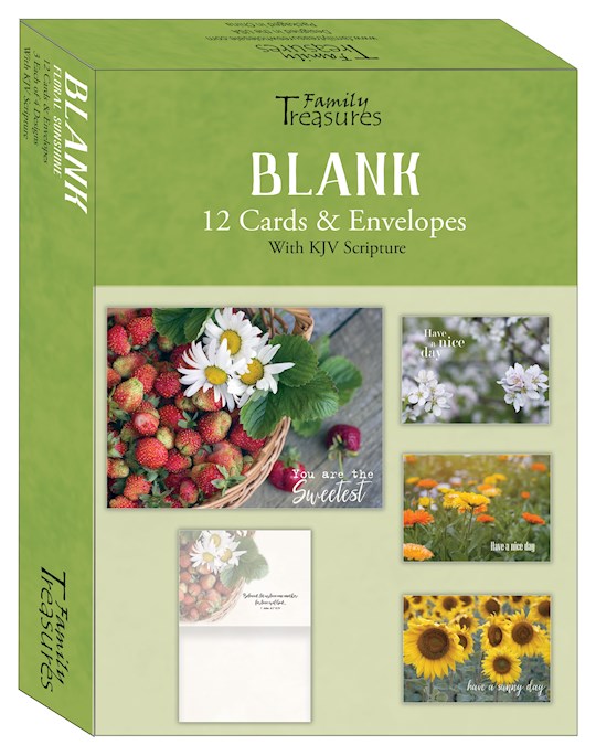 Boxed Card-Blank-Floral (Box Of 12) (OUT OF PRINT)
