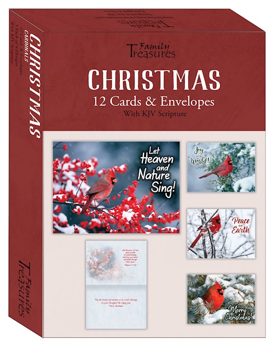 Boxed Card-Christmas-Cardinals (Box Of 12)