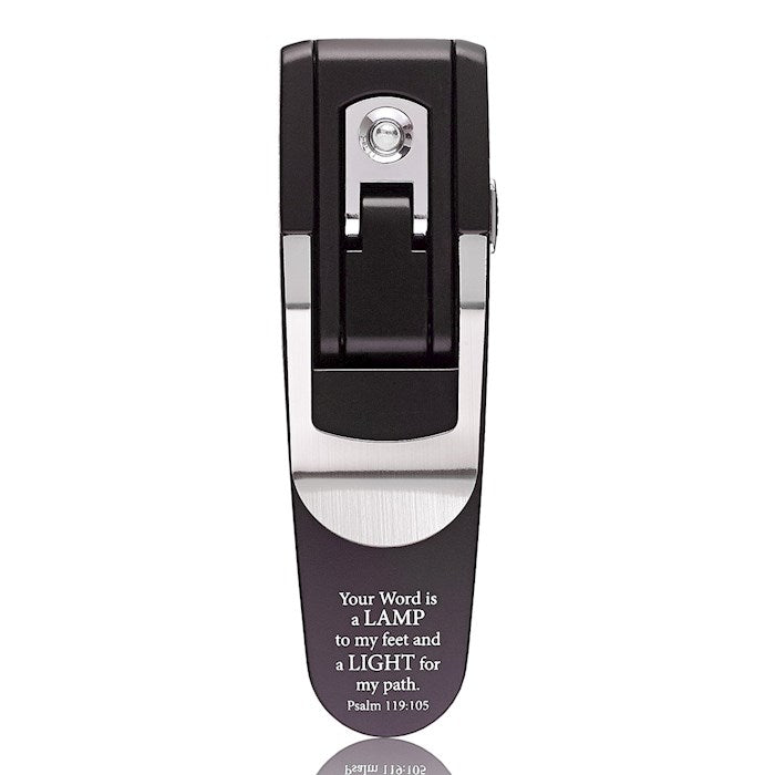 Booklight-Hydraulic-Psalm 119:105-Black