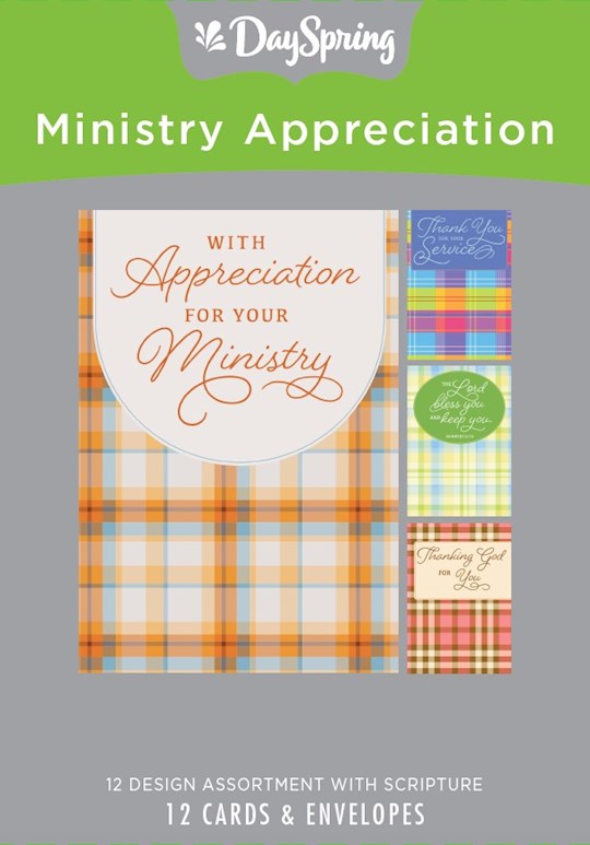 Boxed Card-Ministry Appreciation-Thanks (Box Of 12)-J7449