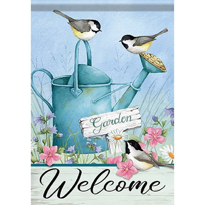 Flag-Garden-Durasoft-Gentle Chickadees (12.5&quot; x 18&quot;)