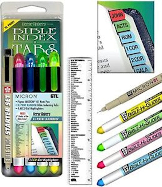 Bible Study Starter Set-Xl Print-Rainbow