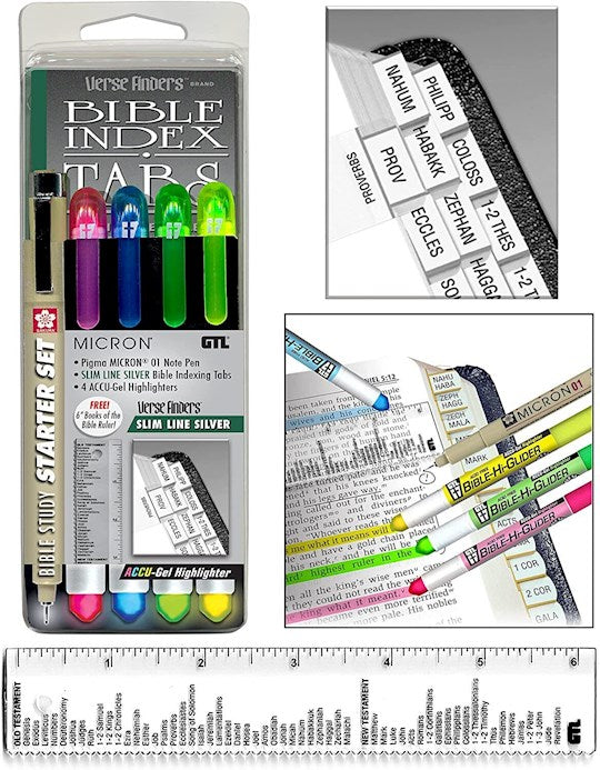 Bible Study Starter Set-Slim Line-Silver