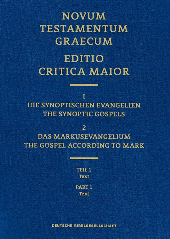 The Gospel Of Mark Editio Critica Maior 2.1