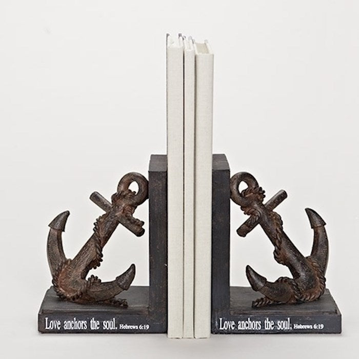 Bookends-Love Anchors The Soul (7.75" H) (Set Of 2)