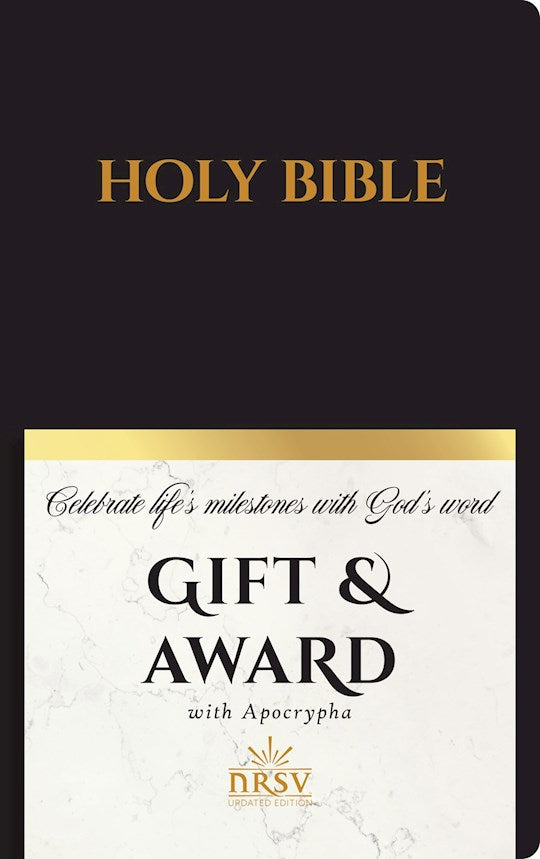 NRSV Updated Edition Gift &amp; Award Bible w/Apocrypha-Black Imitation Leather