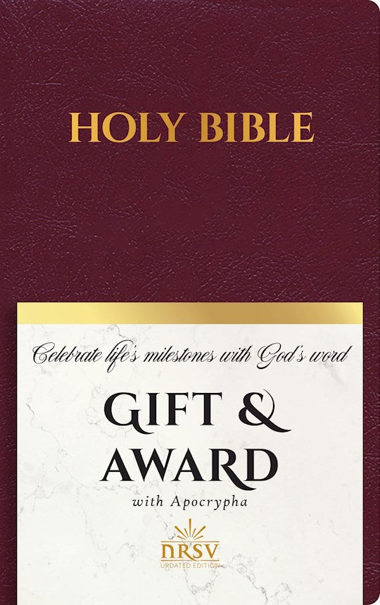 NRSV Updated Edition Gift &amp; Award Bible w/Apocrypha-Burgundy Imitation Leather