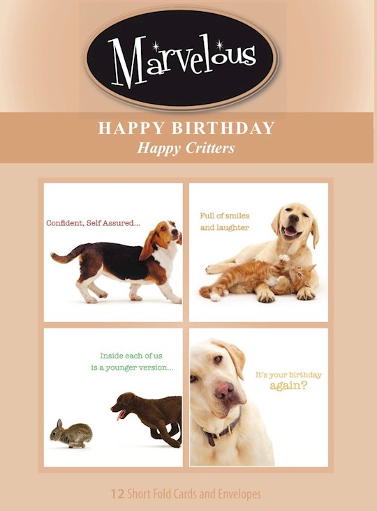 CARD-MARVELOUS HAPPY CRITTERS BIRTHDAY 