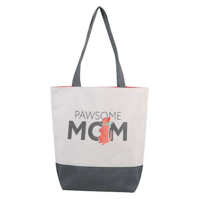 Tote Bag-Pawsome Mom-Canvas