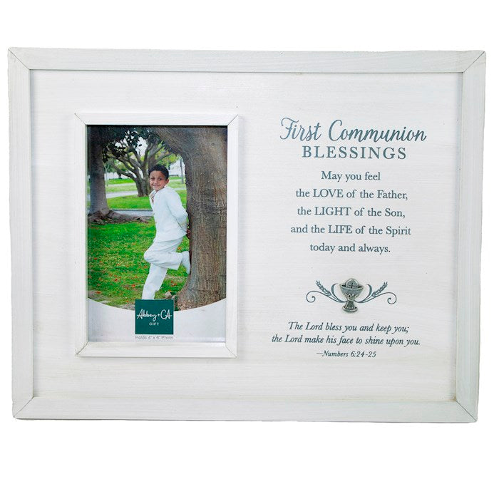 Frame-First Communion Blessings/The Lord Bless You (Holds 4 x 6 Photo)