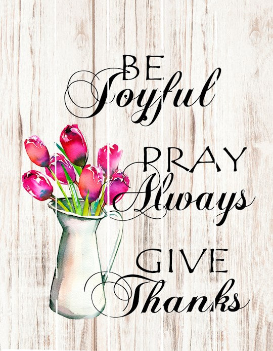 Rustic Pallet Art-Be Joyful-White (9 x 12)