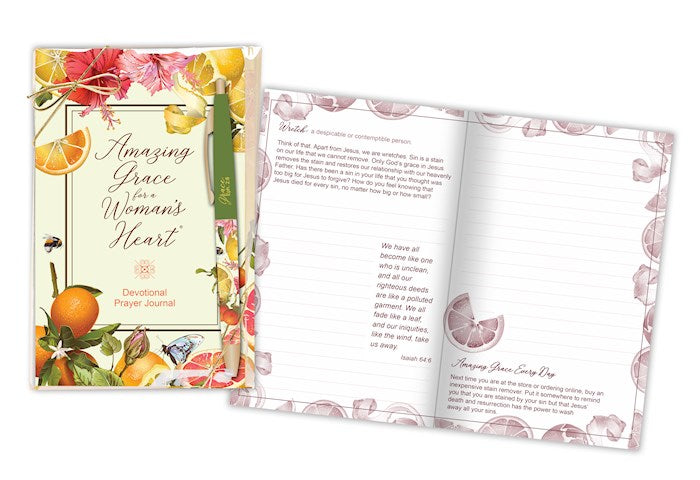 Prayer Journal &amp; Pen Gift Set-Amazing Grace (ESV)