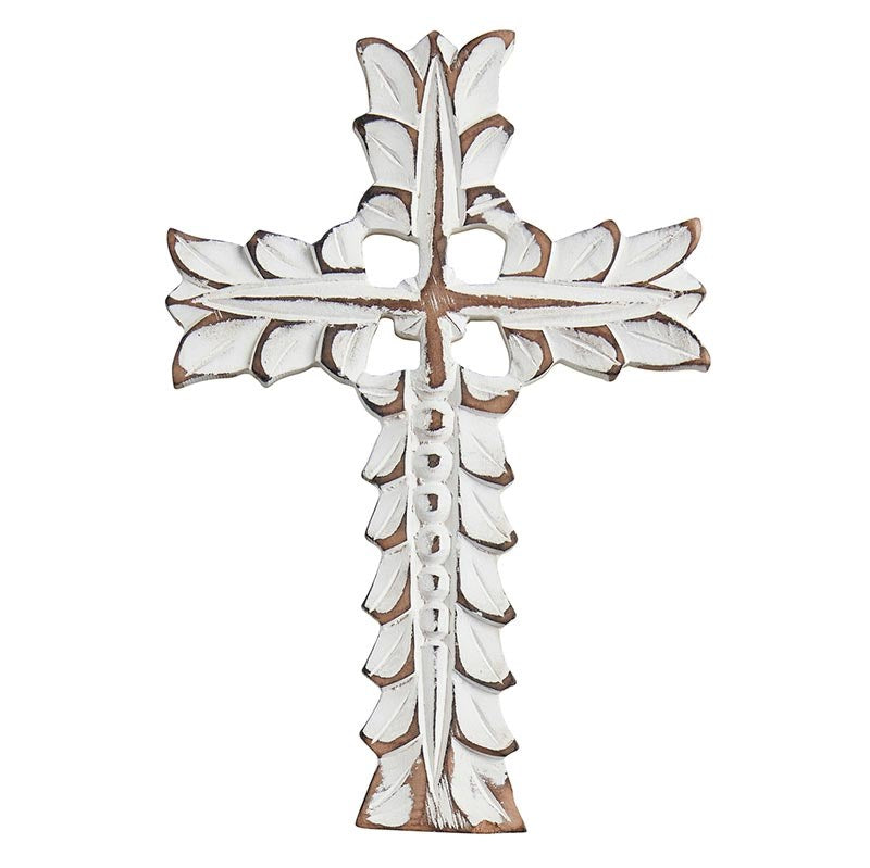 Wall Cross-Ornate Carved (5.25" X 8")