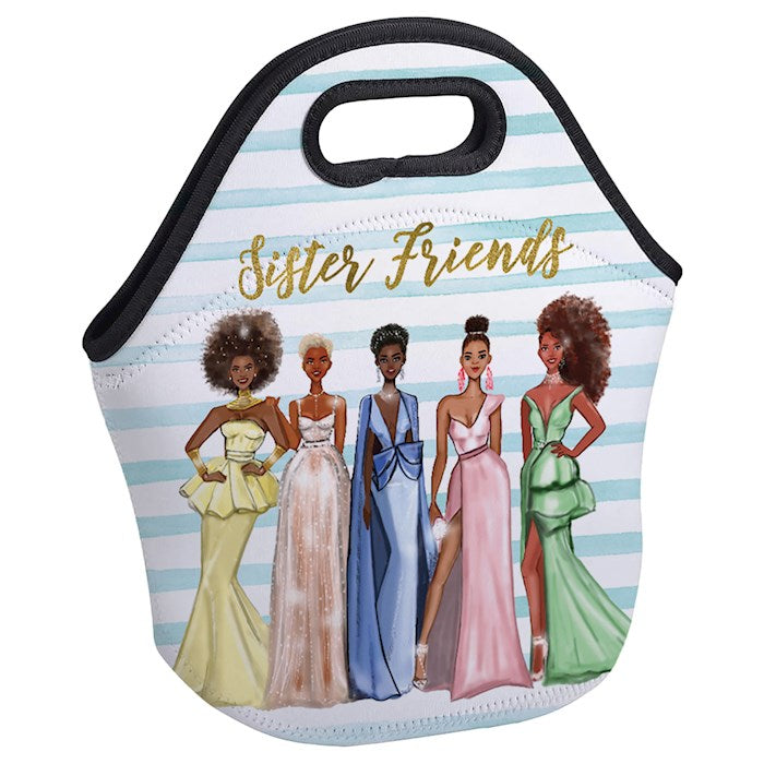 Insulated Lunch Bag-Sister Friends (11.5&quot;W x 12&quot;H x 6.75&quot;D)