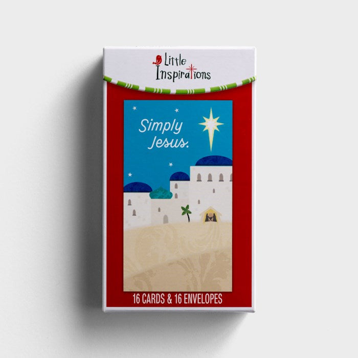 Boxed Card-Christmas-Simply Jesus (Box Of 16)