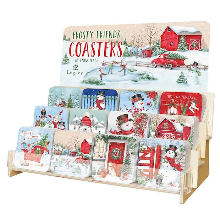 Coaster Collection-Frosty Friends (12 Coasters In 12 Designs) (Display ORD SPY