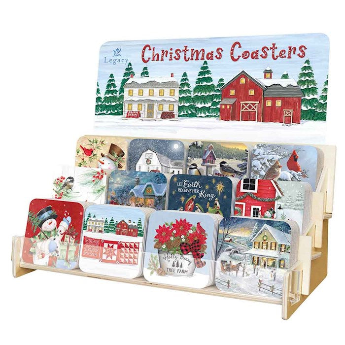 Coaster Collection-Christmas (12 Coasters In 12 Designs) (Display ORD SPY