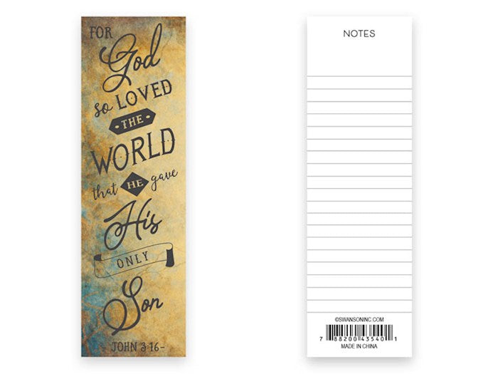 Bookmark-For God So Loved (John 3:16) (Pack Of 25)