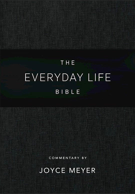 Amplified The Everyday Life Bible-Black LeatherLuxe