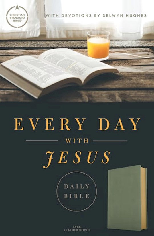 CSB Every Day With Jesus Daily Bible-Sage LeatherTouch