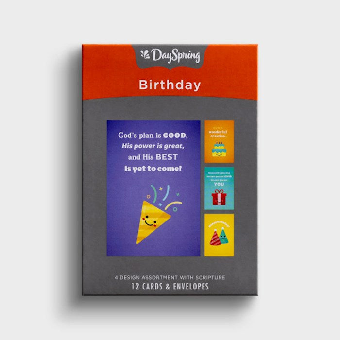 Boxed Card-Birthday-Birthday (Box Of 12)-J9174