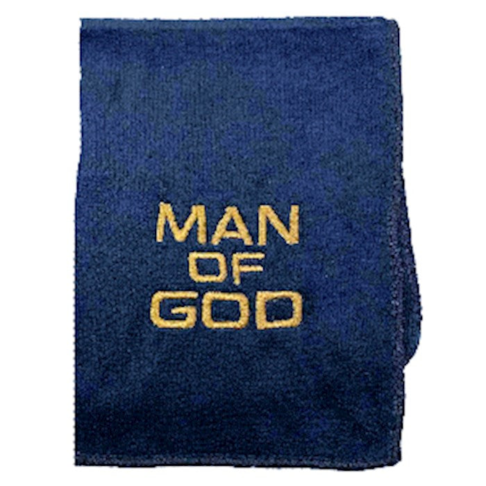 Pastor Towel-Man Of God-Navy Microfiber