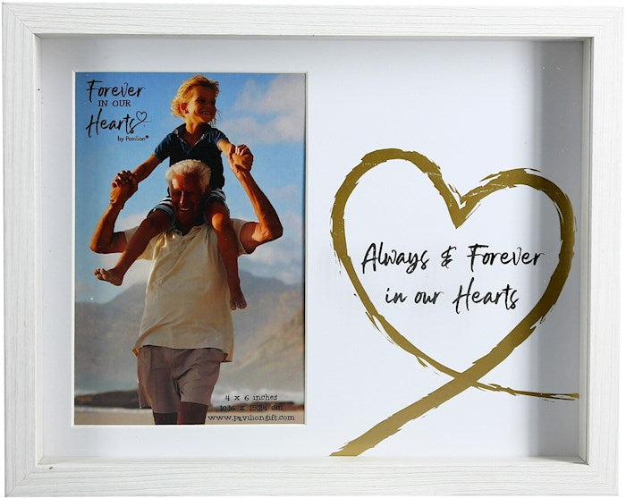 Frame-Shadowbox -Always &amp; Forever In Our Hearts (Holds 6 x 4 Photo) (9.5 x 7.5)