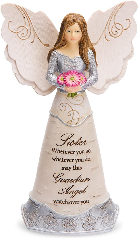 Figurine-Guardian Angel-Sister (6")